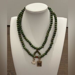 Katia Designs REMEMBER WHO THE F*#K YOU ARE Wooden Boho Wrap Bracelet/Necklace